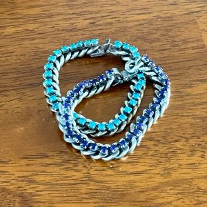 DANNIJO chain link Swarovski crystal bracelets